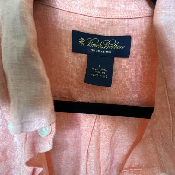 Brooks Brothers Men's 100% Irish Linen Short-Sleeve Shirt - Picture 2 of 9